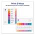 Avery Customizable TOC Ready Index Multicolor Dividers, 8-Tab, Letter (11163)
