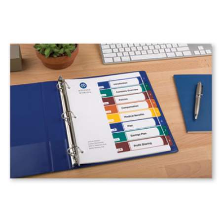 Avery Ready Index Customizable Table of Contents, Asst Dividers, 8-Tab, Ltr, 6 Sets (12172)