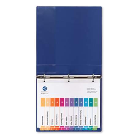Avery Customizable TOC Ready Index Multicolor Dividers, 12-Tab, Letter (11141)