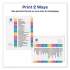 Avery Customizable Table of Contents Ready Index Dividers with Multicolor Tabs, 26-Tab, A to Z, 11 x 8.5, White, 1 Set (11085)