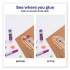 Avery Permanent Glue Stic, 1.27 oz, Applies Purple, Dries Clear (00226)