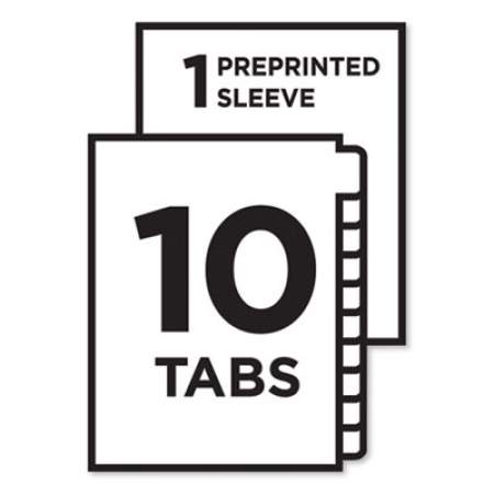10-Tab Asst Dividers Avery Ready Index Customizable Table of Contents Ltr ... 