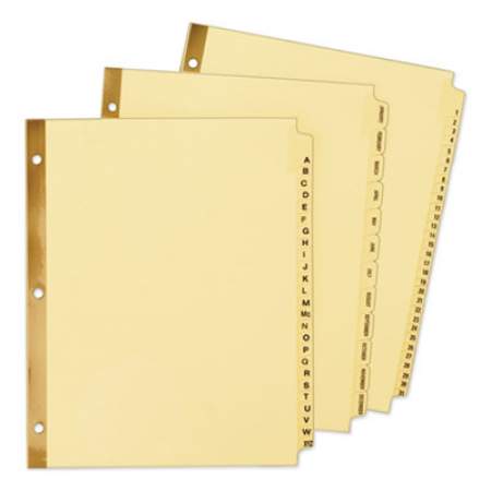 Avery Preprinted Laminated Tab Dividers w/Gold Reinforced Binding Edge, 12-Tab, Letter (11307)