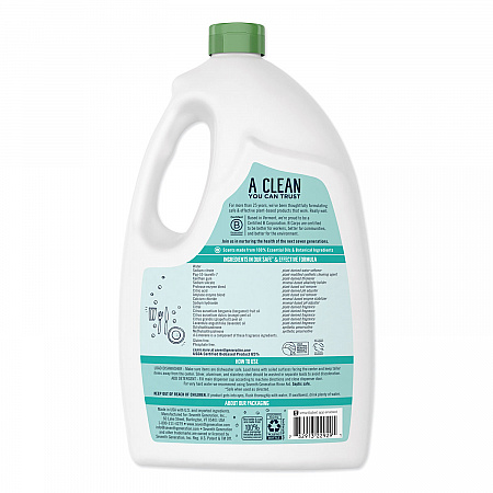 Natural Auto Dishwasher Gel, Ultra Power Plus, Fresh Citrus Scent, 65 oz Bottle, 6/Carton (22929CT)