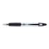 Zebra Z-Grip MAX Ballpoint Pen, Retractable, Medium 1 mm, Black Ink, Silver Barrel, Dozen (22410)