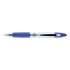Zebra Z-Grip MAX Ballpoint Pen, Retractable, Medium 1 mm, Blue Ink, Silver Barrel, Dozen (22420)