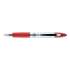 Zebra Z-Grip MAX Ballpoint Pen, Retractable, Medium 1 mm, Red Ink, Silver Barrel, Dozen (22430)