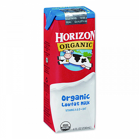 Low Fat Milk, 1% Plain, 8 oz, 18/Carton (061223)