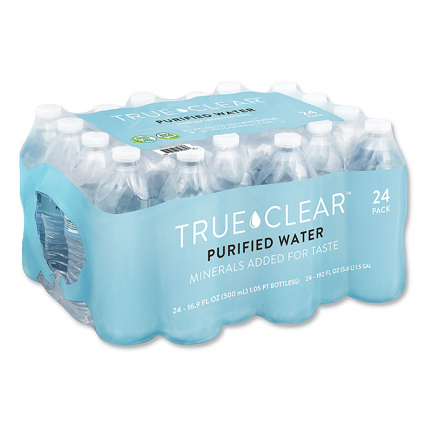 Purified Bottled Water, 16.9 oz Bottle, 24 Bottles/Carton (TRC05L24CT)