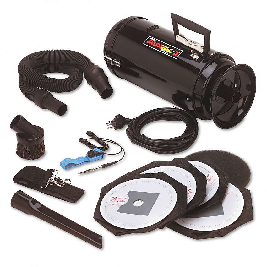 ESD-Safe Pro Data-Vac/3 Professional Cleaning System, 1.7 hp, Black (DV3ESD1)