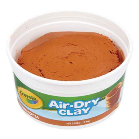 Crayola Air-Dry Clay, Terra Cotta, 2.5 lbs (575064)