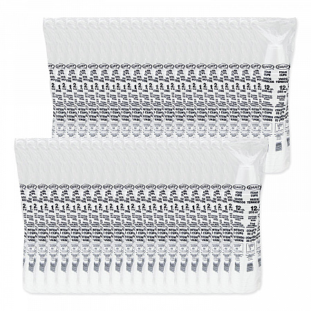 Foam Drink Cups, 12 oz, Squat, White, 1,000/Carton (12J16)