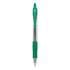 Pilot G2 Premium Gel Pen, Retractable, Extra-Fine 0.5 mm, Green Ink, Smoke Barrel, Dozen (31005)