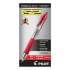 Pilot G2 Premium Gel Pen Convenience Pack, Retractable, Extra-Fine 0.38 mm, Red Ink, Clear/Red Barrel (31279)