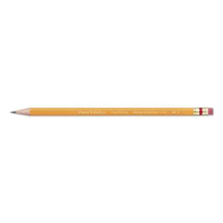 Paper Mate EverStrong #2 Pencils, HB (#2), Black Lead, Gold Barrel, Dozen (2065456)