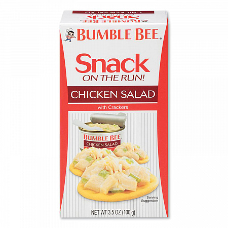 Snack on the Run Chicken Salad with Crackers, 3.5 oz Pack, 12/Carton (AHF70350)