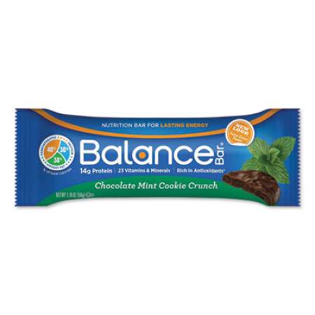 Balance Bar 40-30-30 Nutrition Bar, Chocolate Mint Cookie Crunch, 1.76 oz, 6/Box (1730602)