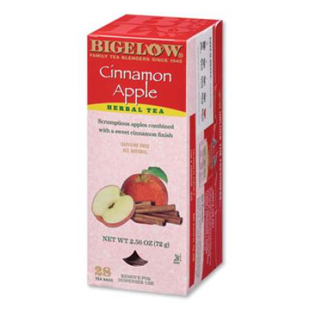 Bigelow Apple Cinnamon Herbal Tea, 0.09 Tea Bag, 28/Box (635867)