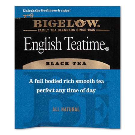 Bigelow English Teatime Black Tea, 0.08 oz Tea Bag, 28/Box (RCB003451)