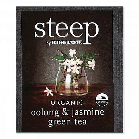 steep Tea, Oolong and Jasmine Green, 0.06 oz Tea Bag, 20/Box (RCB17714)