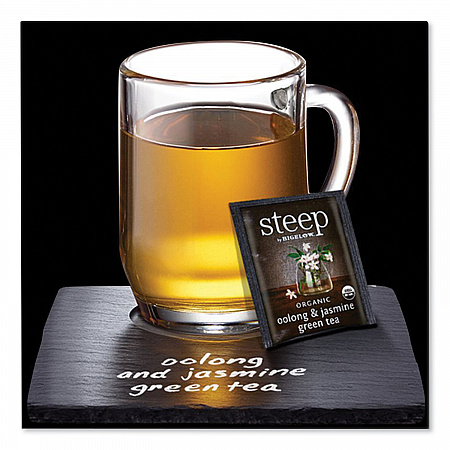 steep Tea, Oolong and Jasmine Green, 0.06 oz Tea Bag, 20/Box (RCB17714)