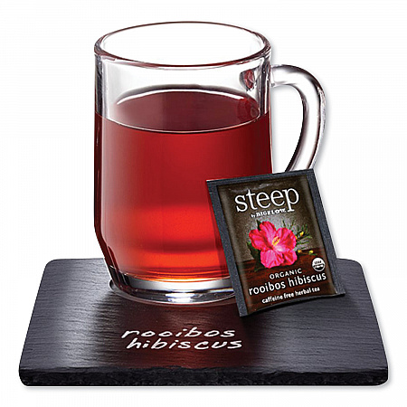 steep Tea, Rooibos Hibiscus Herbal Tea, 0.08 oz Tea Bag, 20/Box (RCB17713)
