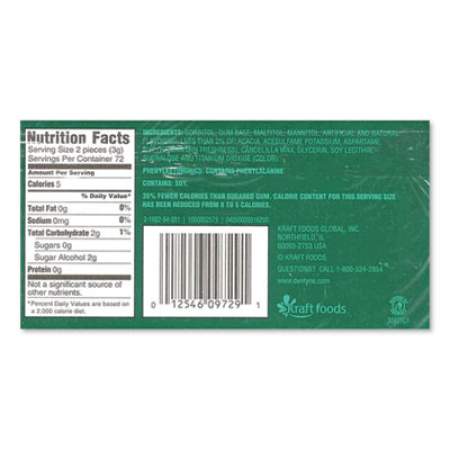 Dentyne Ice Sugarless Gum, Spearmint, 16 Pieces/Pack, 9 Packs/Box (2051024)