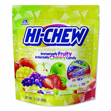 Fruit Chews, Original Stand Up Pouch, 12.7 oz, 6/Carton (00837)