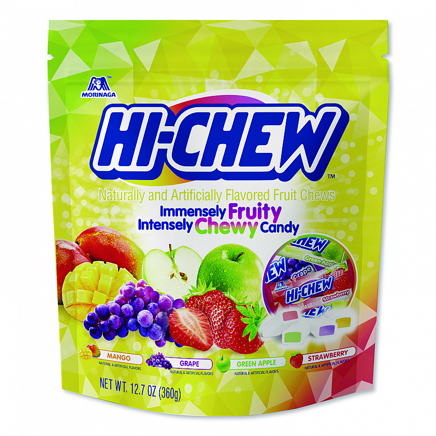 Fruit Chews, Original Stand Up Pouch, 12.7 oz, 6/Carton (00837)