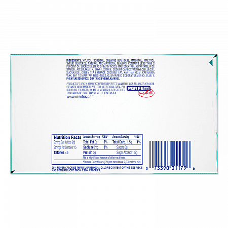 Pure Fresh Sugar-Free Gum, Wintergreen, 15 Pieces/Pack, 10 Packs/Box (VAM1463621)