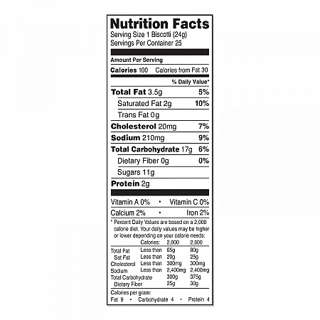 Biscotti, Salted Caramel, 0.85 oz Individually Wrapped, 25/Pack (NSD97670)