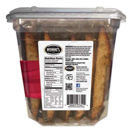Nonni's Biscotti, Dark Chocolate Almond, 0.85 oz Individually Wrapped, 25/Pack (24319294)