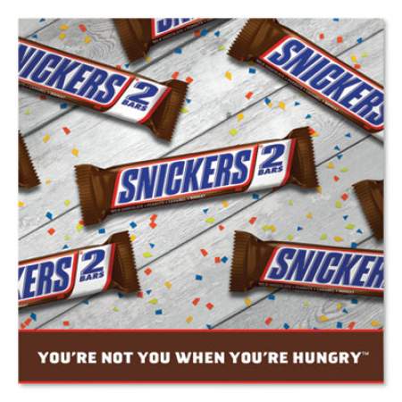 Snickers Sharing Size Chocolate Bars, Milk Chocolate, 3.29 oz, 24/Box (MMM32252)