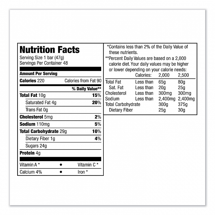 Sharing Size Chocolate Bars, Milk Chocolate, 3.29 oz, 24/Box (MMM32252)
