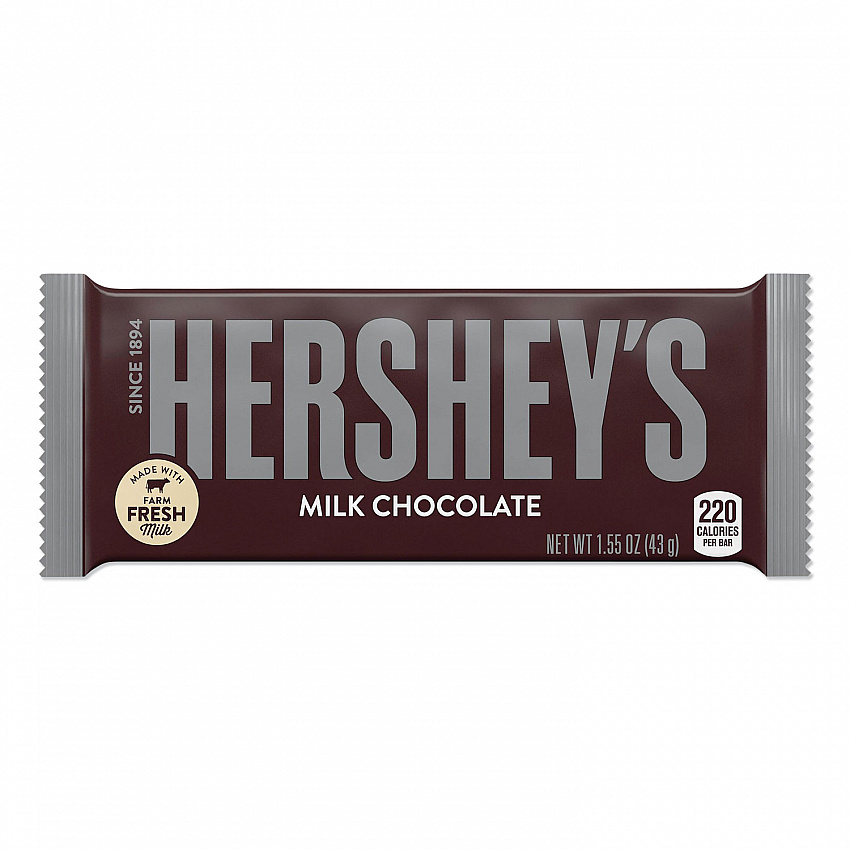 Chocolate Bars, Milk Chocolate, 55.8 oz, 36/Box (24000BX)