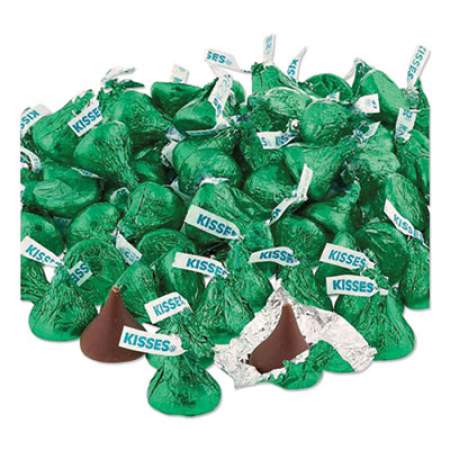 Hershey's KISSES, Milk Chocolate, Green Wrappers, 66.7 oz Bag (1824543)