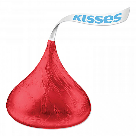 KISSES, Milk Chocolate, Red Wrappers, 66.7 oz. Bag (60286)