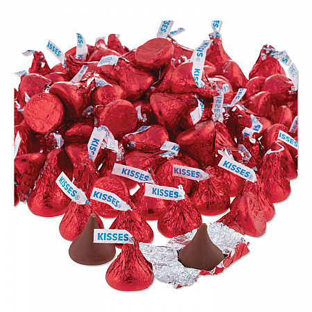 KISSES, Milk Chocolate, Red Wrappers, 66.7 oz. Bag (60286)