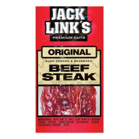 Jack Links Beef Steak, Original, 1 oz, 12/Box (324854)