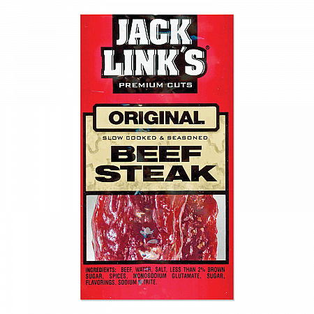 Beef Steak, Original, 1 oz Bag, 12/Box (02027)