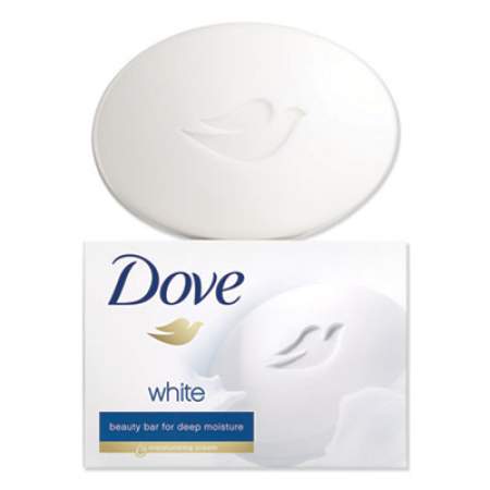 Dove White Beauty Bar, Light Scent, 3.17 oz, 12/Carton (04090CT)
