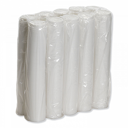 Dome Hot Drink Lids, WiseSize, Fits 8 oz Hot Cups, Plastic, White, 100/Sleeve, 10 Sleeves/Carton (D9538)