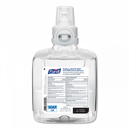 Healthcare HEALTHY SOAP 0.5% PCMX Antimicrobial Foam Refill, For CS8 Dispensers, Light Floral Scent, 1,200 mL, 2/Carton (787802CT)