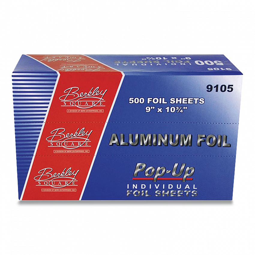 Pop-Up Aluminum Foil, 9 x 10.75, 500/Pack, 6 Packs/Carton (1379000)