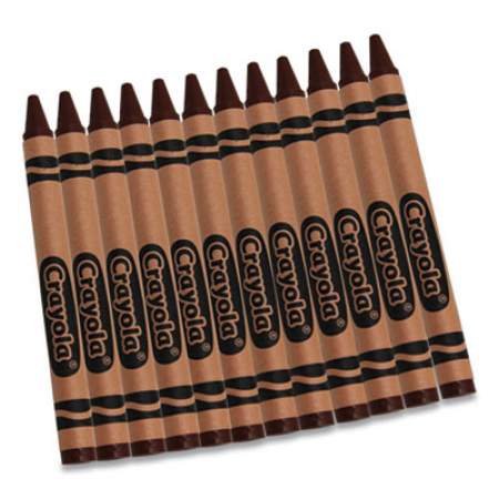 Crayola Bulk Crayons, Brown, 12/Box (2696260)