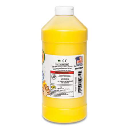 Crayola Washable Fingerpaint, Yellow, 32 oz Bottle (24326234)
