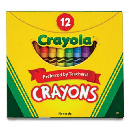 Crayola Classic Color Crayons, Tuck Box, Assorted, 12/Box (24326251)