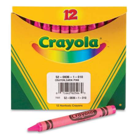 Crayola Bulk Crayons, Carnation Pink, 12/Box (520836010)