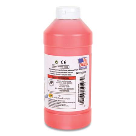 Crayola Premier Tempera Paint, Fluorescent Red, 16 oz Bottle (541116093)