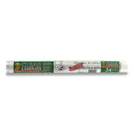 Duck Peel-and-Stick Clear Laminate Roll, 5.91 mil, 18" x 8 yd, Matte Clear (825000)